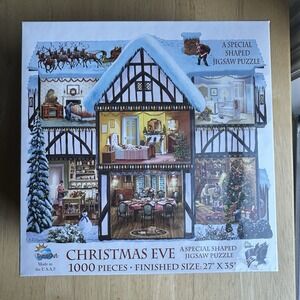 Christmas Eve 1000 Piece Jigsaw Puzzle Special Suns Out by Steve Crisp 27x35 New